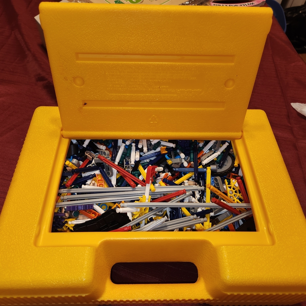 Creative Building Block Set with Yellow Case